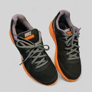 Nike Original Lunarlon Black And Orange Trainers Sneakers